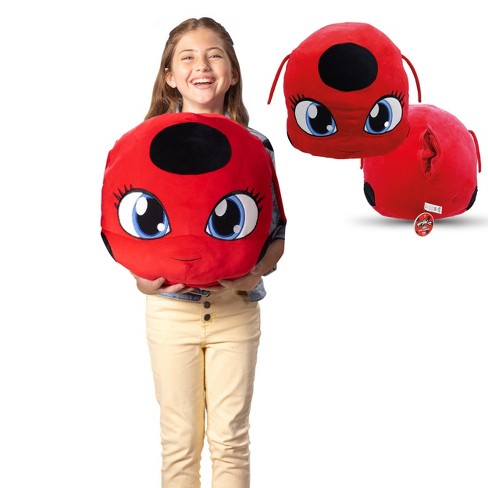 Miraculous Ladybug Huggie Hideaway 16.5-inch Plush Pillow, Super