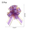 Unique Bargains Wedding Baskets Presents Large Pull Bow Bright Gift Wrapping Ribbon 5 Pcs - 2 of 4