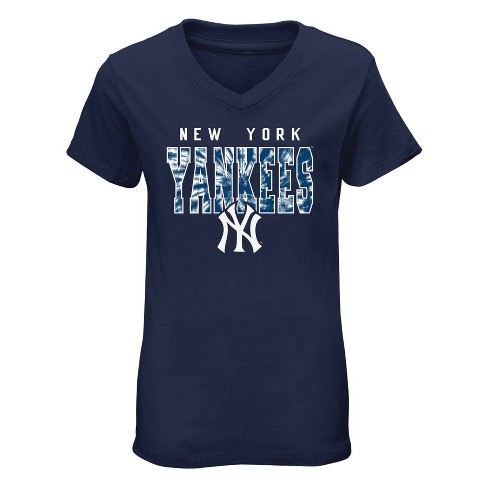 MLB New York Yankees Boys' V-Neck T-Shirt - S