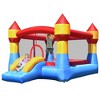 Costway 3-in-1 Kids Bouncer with Slide Large Jumping Area & Basketball Hoop Blower Excluded - 2 of 4
