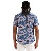 Campus Sutra Men Men's EcoLiva Blue & Lavender Contrast Landscape Shirt - 2 of 4