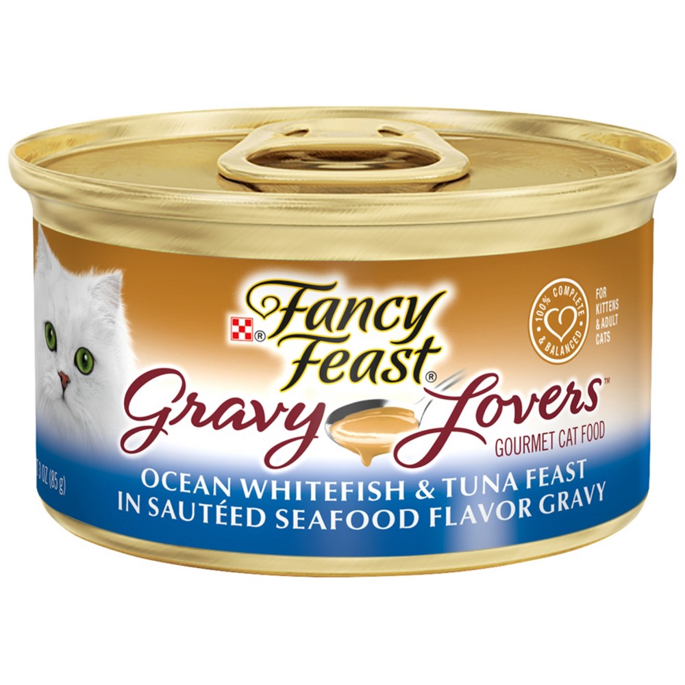 UPC 050000578443 product image for Purina Fancy Feast Gravy Lovers Ocean Whitefish & Tuna Feast Wet Cat Food - 3oz  | upcitemdb.com