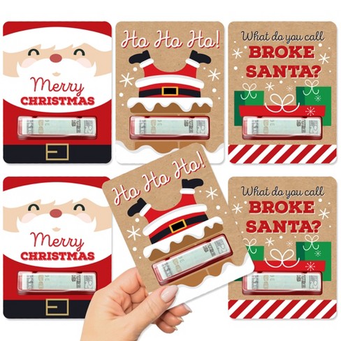 6 Cheerful Christmas Gift Tags, Merry Xmas Gift Tags, Christmas