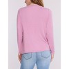 Women's Crewneck Long Sleeve Draped Nursing Tee | Motherhood Maternity - 2 of 4