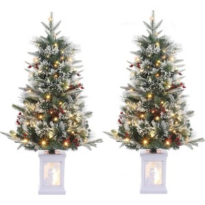 3FT Pre-Lit Artificial Christmas Tree with 78 Warm White LED | 8 Modes ...