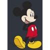 Men's Mickey & Friends Smiling Mickey Mouse Portrait Acid Wash T-Shirt - 2 of 4