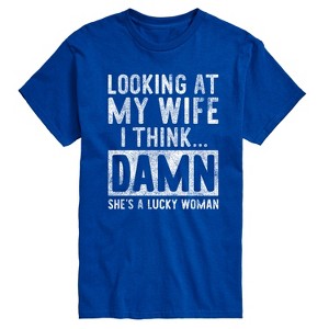 Men's - Instant Message - Looking At My Wife Short Sleeve Graphic T-Shirt - 1 of 4