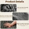 SEVOBAL Sofas Premium Memory Foam Bean Bag Chair with Widened Armrests and Anti-Slip Bottom for Living Room Bedroom, Gray, 34"*34"*24" - 3 of 4