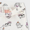 Toddler Girls' Adaptive 2pk Halloween Legging's - Cat & Jack™ Lavender/Cream - 3 of 3