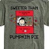 Men's - Peanuts - Sweeter Than Pumpkin Pie Short Sleeve Graphic T-Shirt - 2 of 4