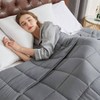 15lbs 60x80 Cooling Weighted Blanket for Adults - Ultra Soft Microfiber with Glass Beads, Gift for Men/Women - 2 of 4