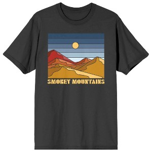 Adventure Society Smokey Mountains Men's Charcoal T-Shirt - 1 of 3