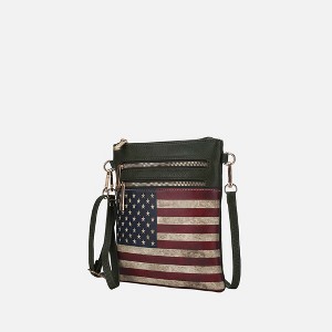 MKF Collection Genesis Printed Flag Vegan Leather Women’s Crossbody Bag by Mia K - 1 of 4