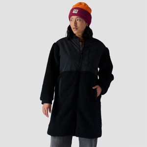 Backcountry, Mixed Fabric Fleece Long Coat - Women's, Black, XS - 1 of 1