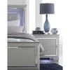 NicBex Nightstand with 2 Drawers,1pc Side Table with LED Lighting and Black Finish,28 inch Bedside Table for Bedroom,Living Room,Black/Silver/Gray - 2 of 4