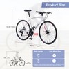 RISOKEYS 700C Road Bike,3 x 8/24 Speeds Bicycle, Flat Handle Bar, Aluminium Alloy Frame, Disc Brake,Adult Bike,for Racing,Commuter - 3 of 4