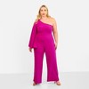 Rebdolls Women's Opal Extreme Single Sleeve Wide Leg Jumpsuit - 2 of 4