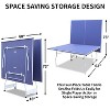 Sevobal Game Table 9ft Foldable Ping Pong Table Set with Paddles Balls and Net for Living Room and Game Room, Blue, 107.87"*60.03"*29.92" - 4 of 4