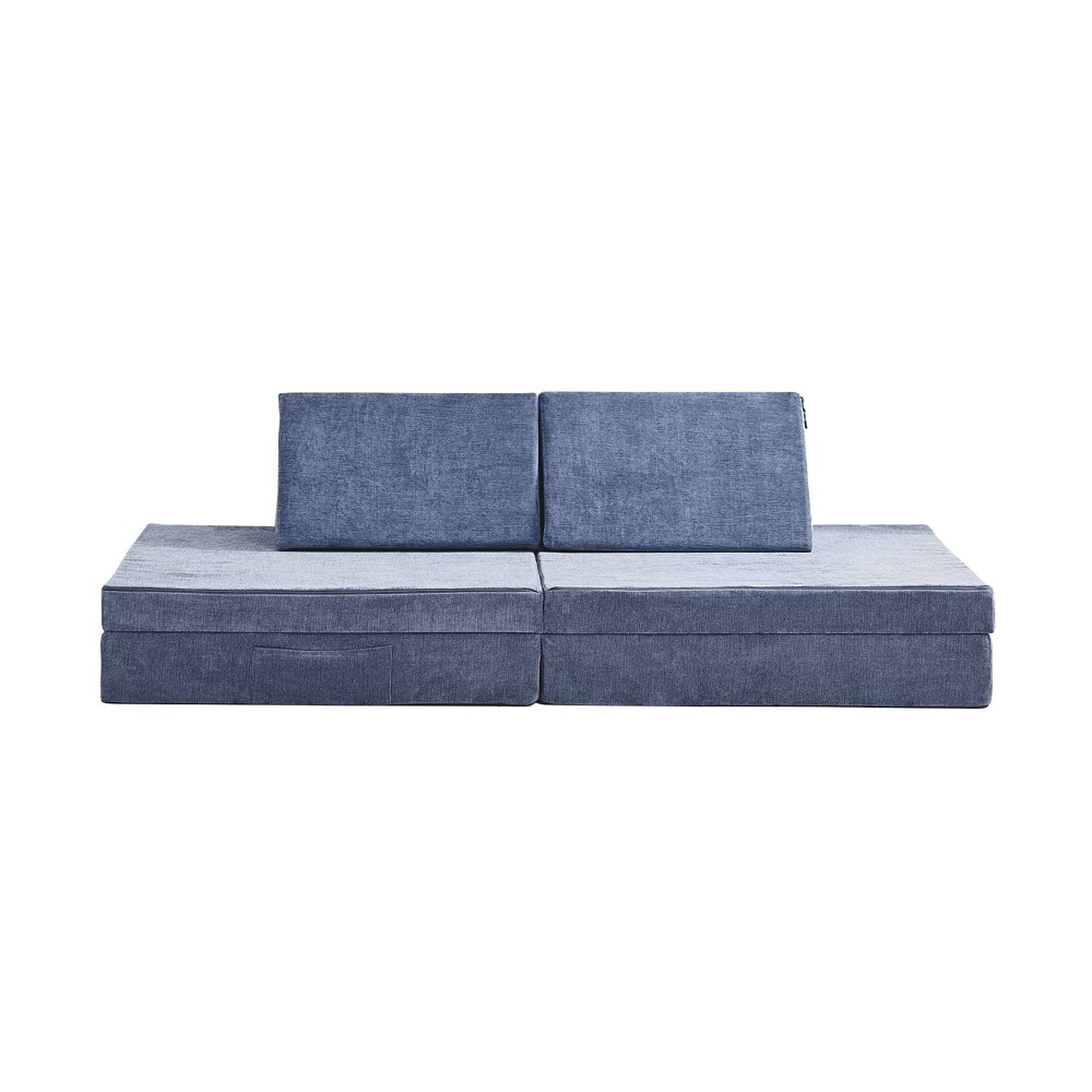 Photos - Kids Furniture Yourigami Play Kids' Sofa Denim Blue