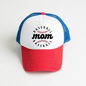 Baseball Mom Baseball Adult Foam Trucker Hat - 1 of 3