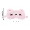 Unique Bargains Soft Smiling Cat Eyes Sleep Mask Pink 1 Pc - 4 of 4