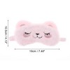 Unique Bargains Soft Smiling Cat Eyes Sleep Mask Pink 1 Pc - image 4 of 4