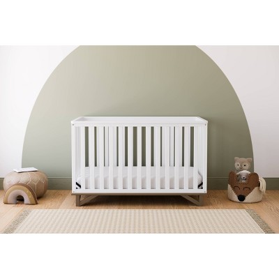 Santa Monica White and Driftwood 5-in-1 Convertible Crib