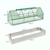 8.6 x 3 x 1ft Raised Garden Bed with Mini Greenhouse, Galvanized Raised Garden Bed with Cover for Herbs and Vegetables - 3 of 4