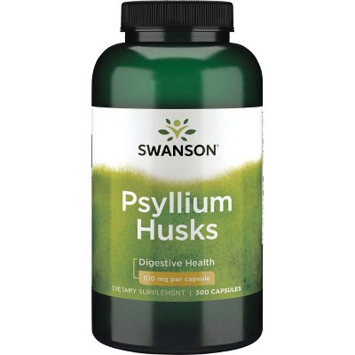 Swanson Psyllium Husks 610 mg 300 Caps.