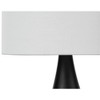 Monarch Specialties Lighting Set Of 2 18inchH Table Lamp Black Metal Ivory / Cream Shade Contemporary - 4 of 4