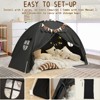 YEERSWAG Twin Bed Tent with Bear Pennants & Star Lights – Indoor Play Tent for Kids - 4 of 4