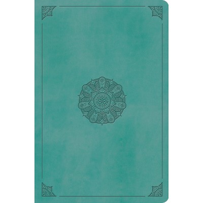 ESV Value Compact Bible (Trutone, Turquoise, Emblem Design) - (Leather Bound)