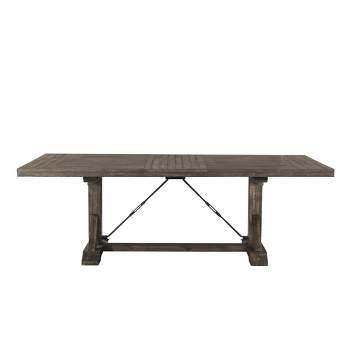 Flynn Extendable Dining Table Walnut Brown - Picket House Furnishings