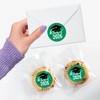 Big Dot of Happiness Class of 2026 Green Grad Party Envelope Seal Stickers, Round Circle Stickers to Seal Cards, Graduation Envelope Seals - 120 Count - 4 of 4