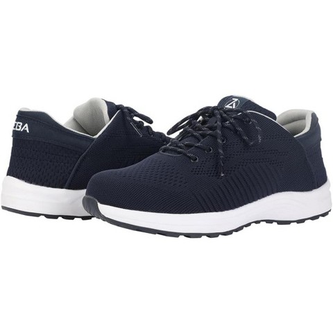 ZEBA Men's Hands Free Slip on Husky Walking Sneakers (Blue, 10 XX-Wide)