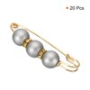 Unique Bargains Metal Decorative DIY Women's Clothing Dress Pearl Sewing Brooch Pins 20 Pcs - 3 of 4