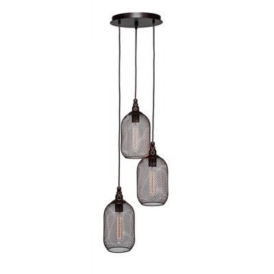 Toltec Lighting Plexus 3 - Light Pendant in  Bronze
