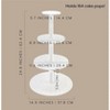 Darware Cake Pop / Cupcake Stand; White Wooden Dessert Tiered Display for Parties and Special Events - 3 of 4
