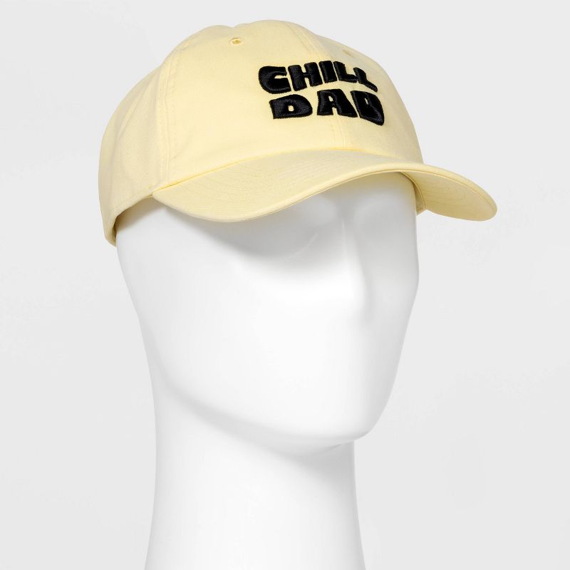 Men&#39;s Solid Cotton Chill Dad Baseball Hat - Goodfellow &#38; Co&#8482; Yellow, 3 of 6