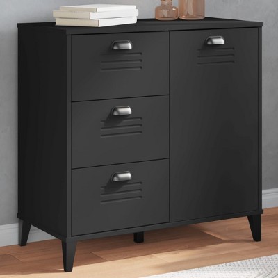 vidaXL Sideboard Storage Side Cabinet Living Room Furniture Solid Wood Pine