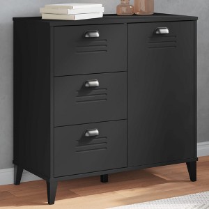vidaXL Sideboard Storage Side Cabinet Living Room Furniture Solid Wood Pine - 1 of 2