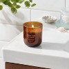 Amber Glass Wooden Wick White Sage and Thyme Jar Candle 8oz - Threshold™ - 2 of 3