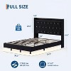 Floating Bed Frame,Bed Frame, Velvet Upholstered Platform Bed with Storage Headboard, RGB LED Light,Wood Slats,Noise Free, Easy Assembly - 2 of 4