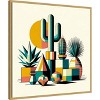 Amanti Art Succulents in Cubist Vases by David Galan Canvas Wall Art Print Framed - 2 of 4