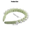 Unique Bargains Women's Fashion Faux Pearl Braided Tape Headband Hairband 0.79 Inch Wide 1 Pc - 4 of 4