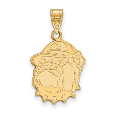 Black Bow Jewelry 14k Yellow Gold Georgetown Hoyas NCAA Large Pendant