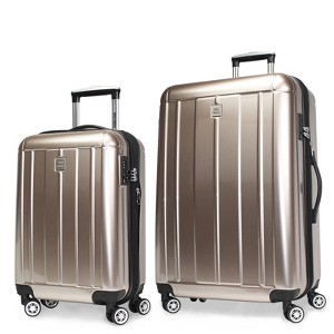 World Traveler Contour 2-Piece Lightweight Polycarbonate Hardside Expandable Spinner Luggage Set with TSA Lock (20" & 28") - 1 of 4