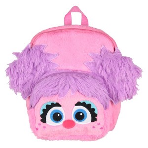 Sesame Street Backpack for Kids Plush Abby Cadabby Smile Face 12 inch School Travel Book Bag - 1 of 4