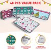 JOYFY 48 Pieces Christmas Foil Cook Containers Food Storage  Xmas Gift-giving - 3 of 4