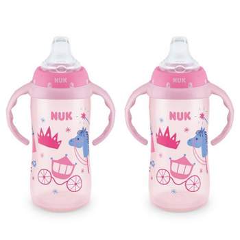 Wholesale Two-Handle Sippy Cups - 7 oz, Blue & Pink